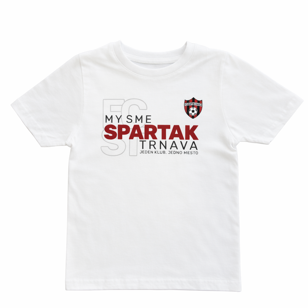 Tričko KIDS „To My Sme Spartak“ – biela