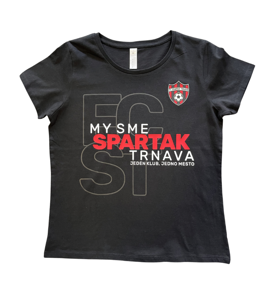 Dámske tričko TO MY SME SPARTAK -čierne